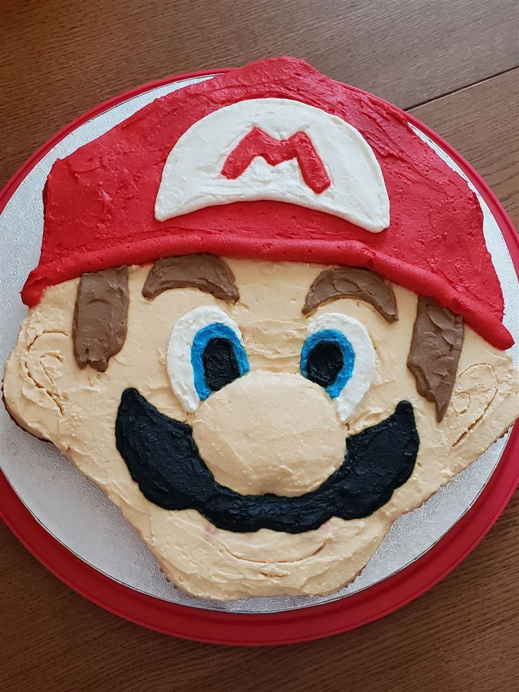 Mario character cake
